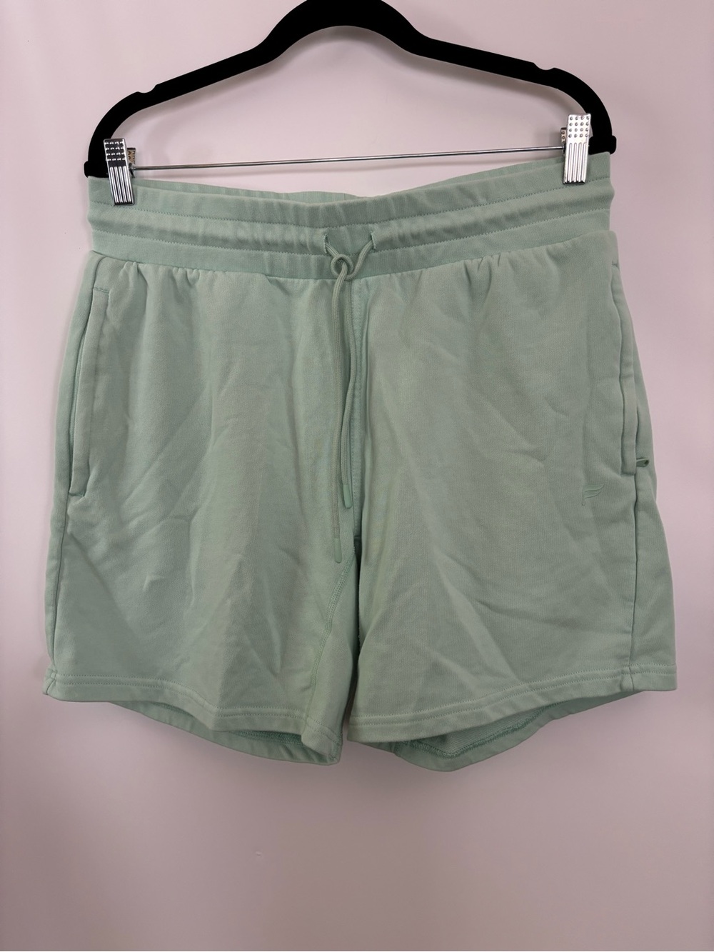 Fabletics Athletic Lounge Sweat Shorts Mint Green Size L
